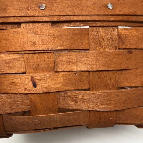 VINTAGE 1989 Longaberger Rich Brown Berry Basket - Picture 6 of 10